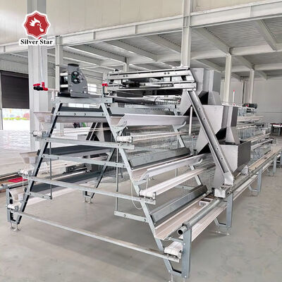 Hot-Dip Galvanized Battery Chicken Cage Fully Automated IoT-Controlled with Medical-Grade Disease Prevention for Poultry Farming Equipment