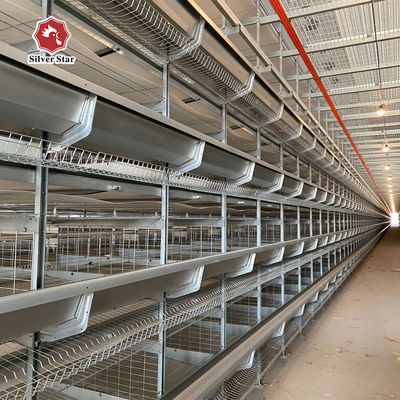 Otomatik Tavuk Çiftliği Ekipmanı Yumurta Üretim Çiftliği için Yüksek Nitelikli H Tipi Katmanlı Pil Tavuk Kafes Sistemi